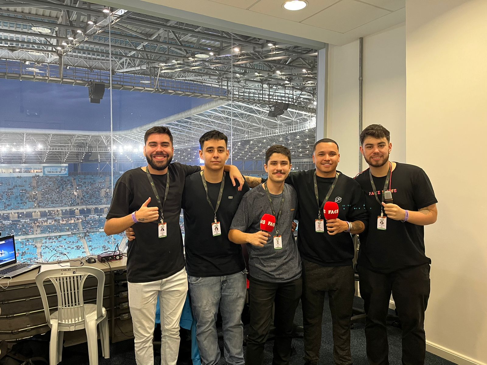 Estudantes de jornalismo da UniRitter realizam coberturas esportivas diretamente da Arena e do Beira-Rio